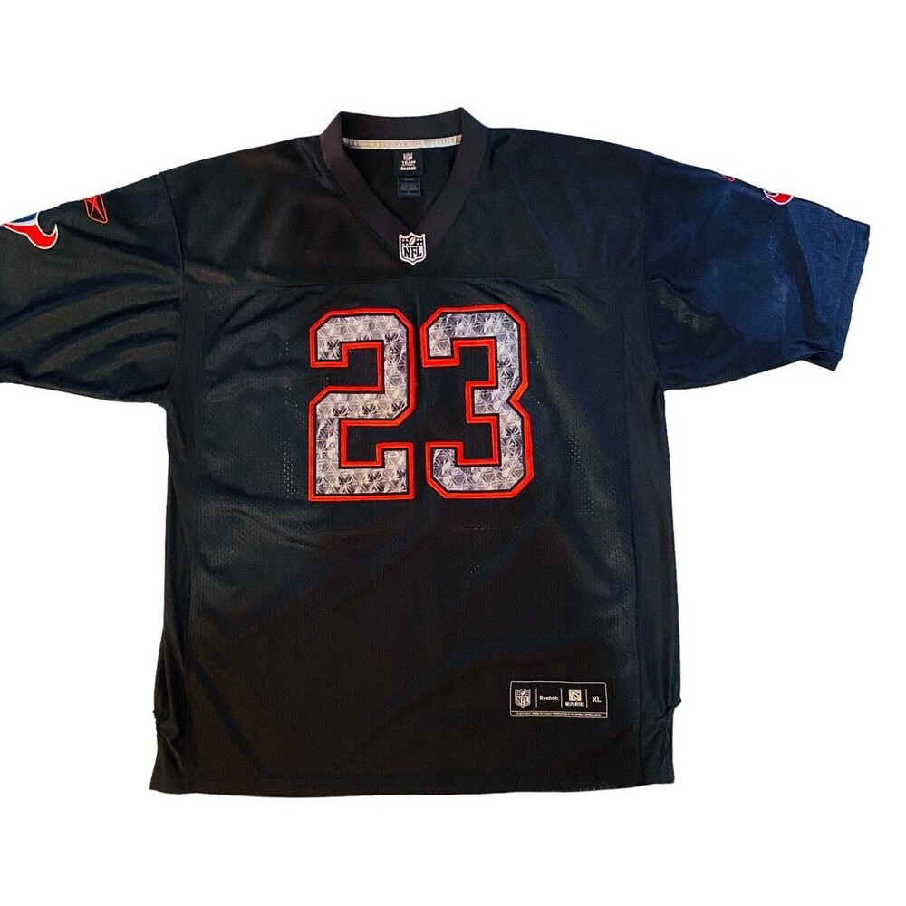 Reebok Arian Foster Houston Texans #23 Black NFL Football Jersey Men’s XL